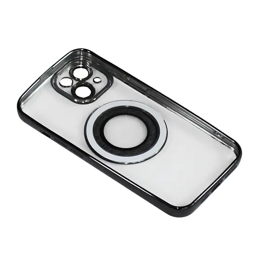 Магнитный чехол XON PhoneCase Magnetic для iPhone 14 (PCMC1114100B 7911) Черный/Прозрачный - фото 2