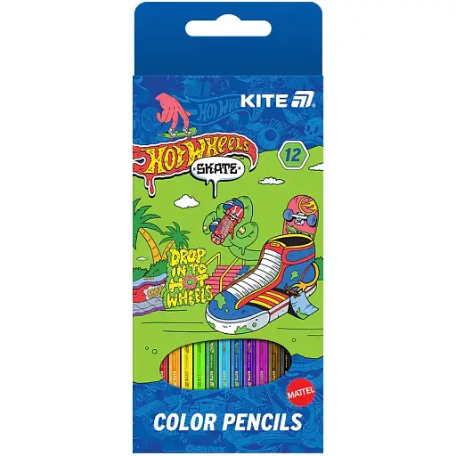 Карандаши цветные Kite Hot Wheels 12 шт. (HW25-051-2)