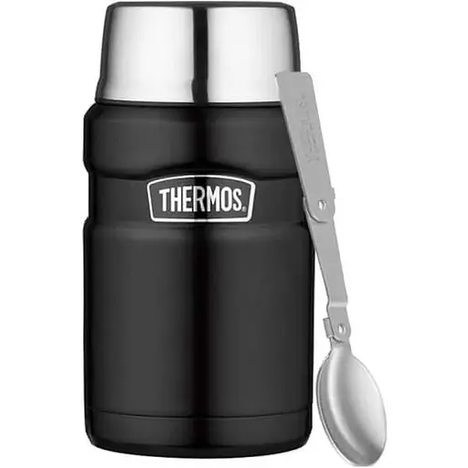 Термос для їжі Thermos з ложкою 710 Чорний (1099-173053) - фото 1