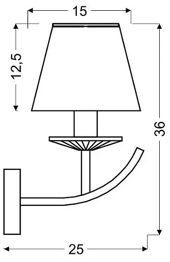 Бра Candellux 21-84418 VALENCIA - фото 3