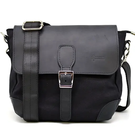 Чоловіча шкіряна сумка TARWA 25х26х8.5 см sum0025455 - фото 2