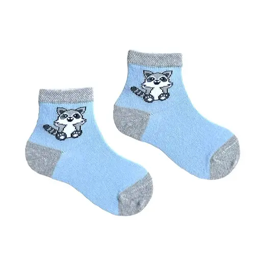 Шкарпетки дитячі "Єнотик" з індійської бавовни 413002 16-18 - фото 1