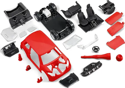 Конструктор Revel машинка Rallye Car with Pullback Motor червоний 00910 - фото 5