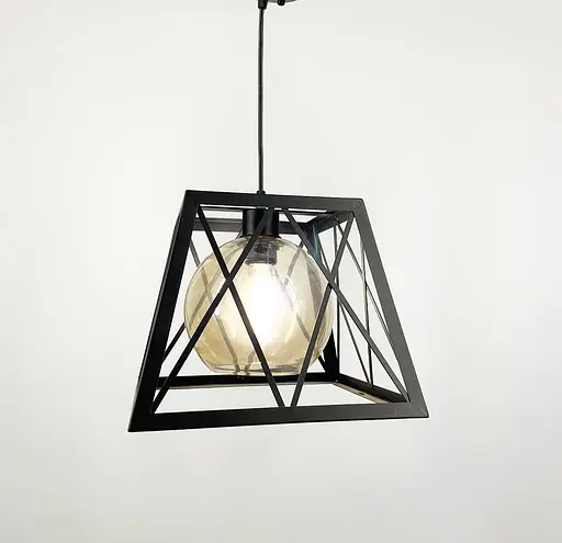 Світильник лофт у корпусі чорного кольору | Арт. 12308/1 | Line F - фото 10