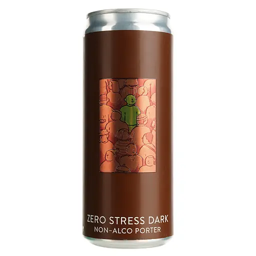 Пиво безалкогольное Varvar Zero Stress Dark Porter темное нефильтрованное 0.5% 0.33 л ж/б - фото 2