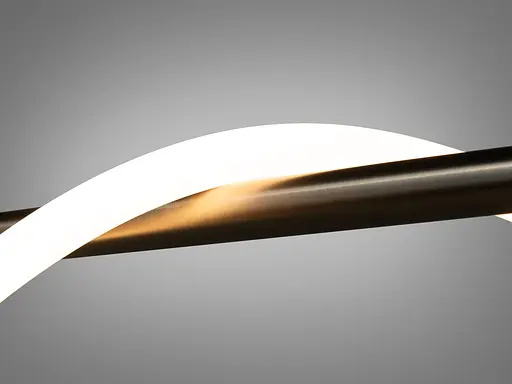 Сучасна світлодіодна люстра з серії "Роуплайт", чорний хром, 32W - фото 4