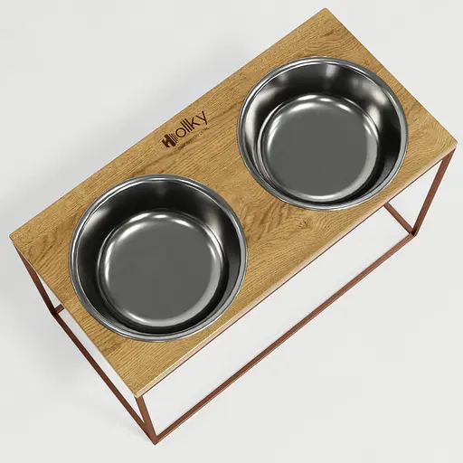 Hollky Base XXL40 — миски на підставці для дуже великих собак (2 × 2,8 л) - фото 7