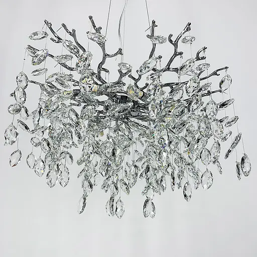 Изысканная серебряная люстра DIAMINA с хрустальными камнями Ст. 33007 CH | Line F - фото 10