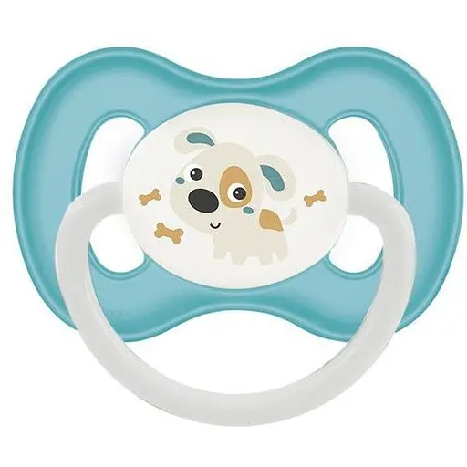 Силіконова симетрична пустушка Canpol babies Bunny & Company 6-18 міс. блакитний (23/269_blu) - фото 1