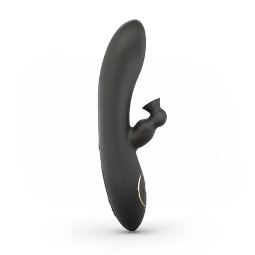 Вакуумний вібратор-кролик Dorcel Divine Rabbit 20.5 см чорний - фото 2