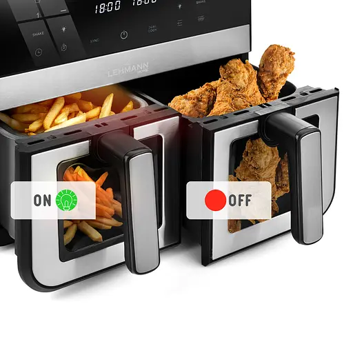 Аерофритюрниця двокамерна Lehman Taste 9 л Wi-Fi - фото 6
