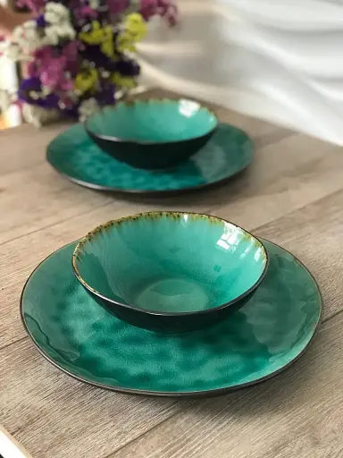 Салатник Olens 17Х5 см «Зеленая лагуна» (101-1154CG) - фото 3