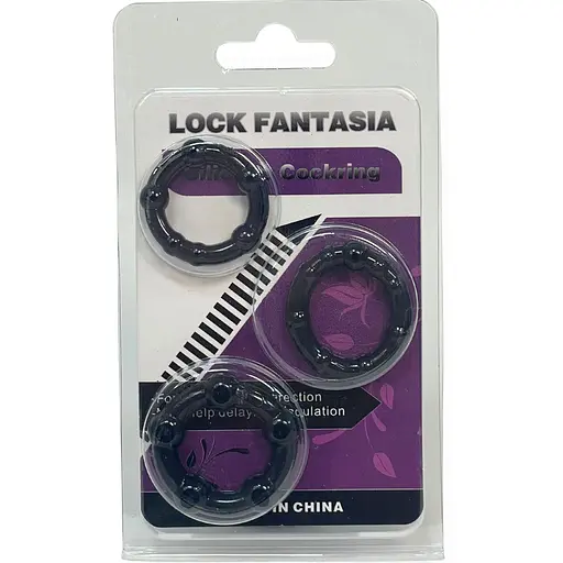 Ерекційне кільце Passion 3 шт. чорне (4821002030071)