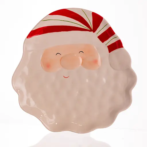 Новогодняя тарелка из фарфора Санта тарелка на рождество Ø21 см тарелки рождественские Yiwu CR-1-31