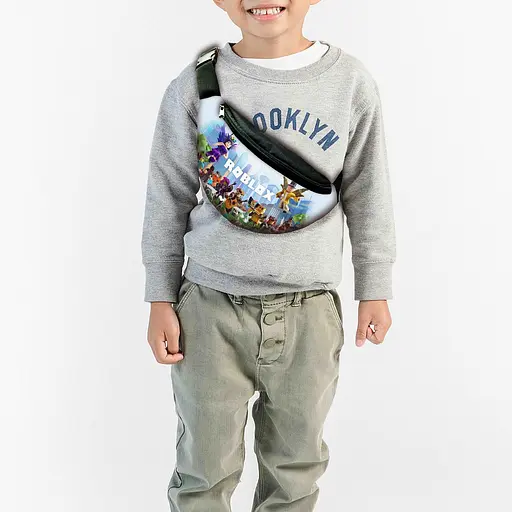 Набір дитячий Роблокс «Roblox» рюкзак 36х27см сумка-бананка, кружка з принтом для хлопчика (01589) - фото 3