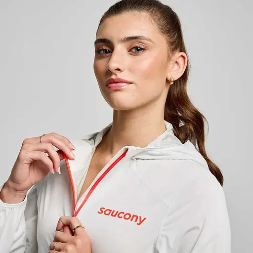 Куртка Saucony W Endorphin Runshield Jacket L White (1097-SAW800456-CDL) - фото 6