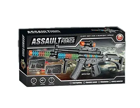 Автомат JL 666-18, звук, світло, оптичний приціл, окуляри, наручники, в коробці (6969120400043) - фото 1