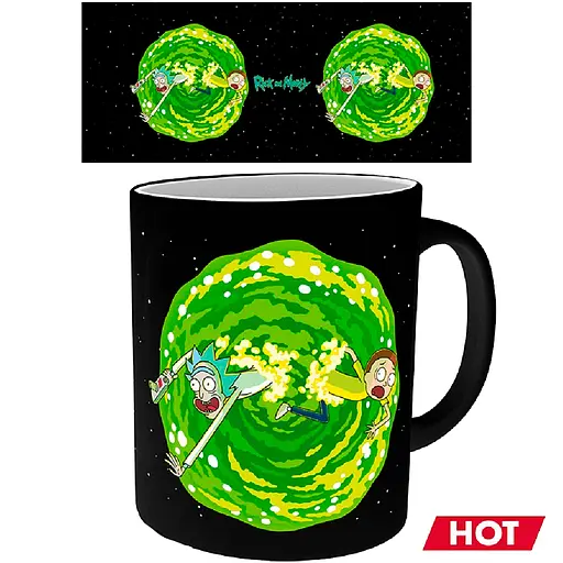 Чашка хамелеон Rick and Morty Portal (Рік і Морті) 320 мл - фото 2