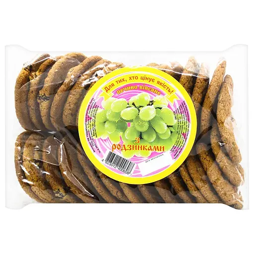 Печенье Ржищев Овсяное с изюмом 500 г