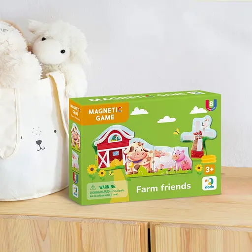 Дитяча магнітна гра "Друзі з ферми" DoDo Toys 200255, 8 елементів - фото 5