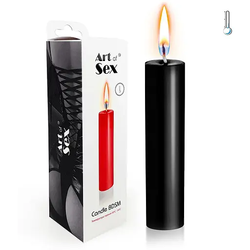 Черная восковая свеча Art of Sex Size M 15 см - фото 2