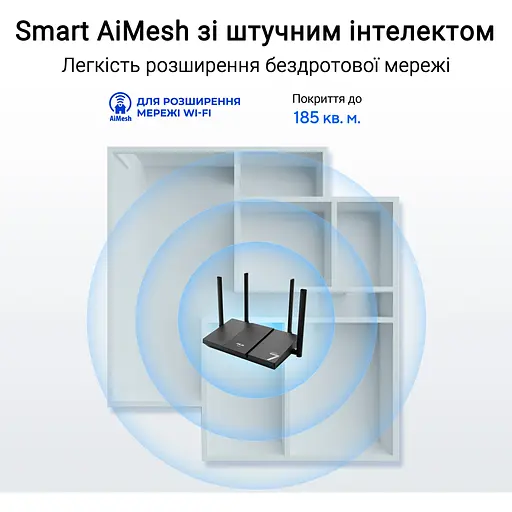 Бездротовий маршрутизатор роутер Asus RT-BE50 (143041) - фото 6