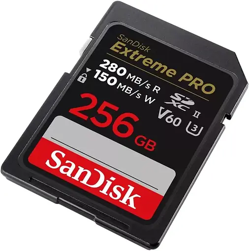 SanDisk Карта пам'яті SD 256GB C10 UHS-II U3 R280/W150MB/s Extreme Pro V60 - фото 7
