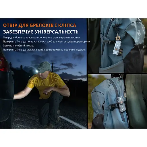 Фонарь наключительный Fenix ​​E06R серый - фото 16