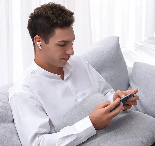 Бездротові навушники Baseus SIMU ANC True Wireless Earphone S1, BT5.1, 40mAh, 380mAh, 4.5h, 24h, (NGS1-02) white - фото 5