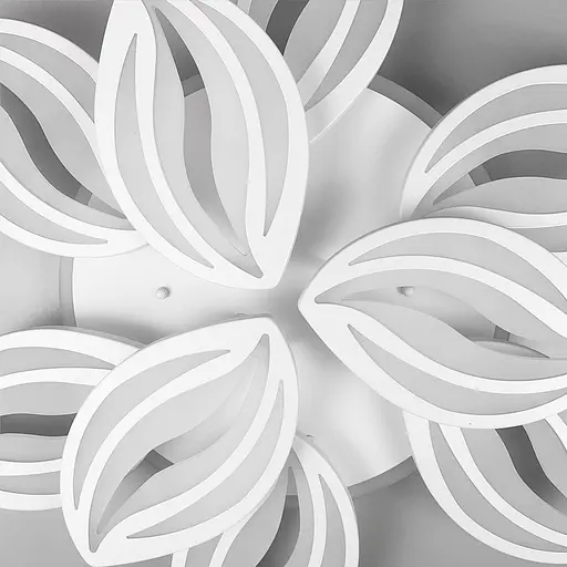 Стельова LED люстра біла на 9 пелюсток Line.F RGB підсвітка є - фото 7