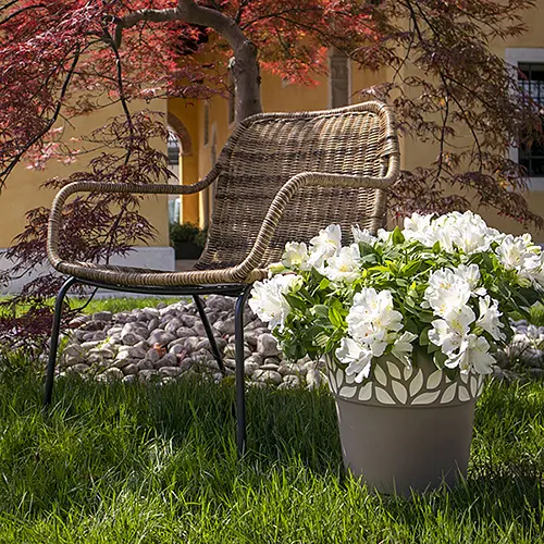 Вазон пластиковий OPERA CLOE, круглий, з автополивом, 20 см, 3,2 л (94078) - фото 2