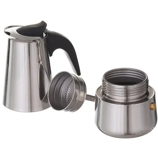 Гейзерная кофеварка А-Плюс 2088 300 мл на 6 чашек турка нержавеющая сталь - фото 3