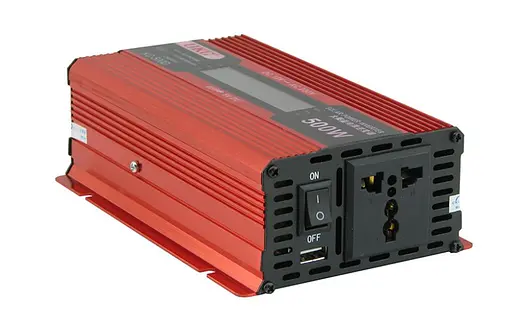 Преобразователь постоянного тока UKC 12V-220V 500W LCD KC-500D инвертор для автомобиля 12В-220В - фото 3