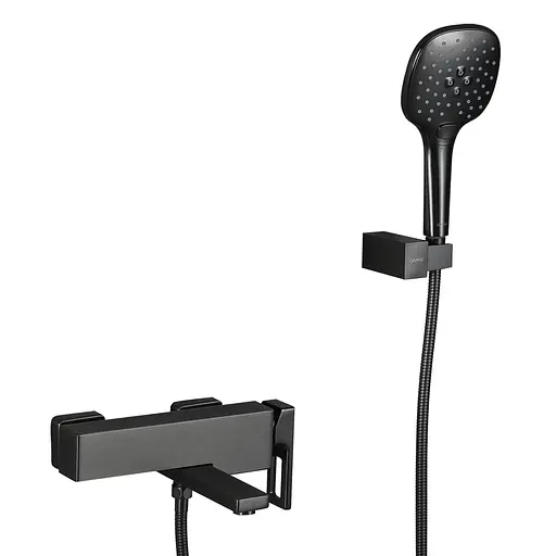 Смеситель для ванны Gappo G3217-9 оружейная сталь Графитовый хром - фото 1