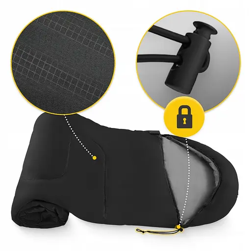 Спальный мешок (спальник) одеяло Mountain Goat Standard 2 в 1 MG0014 8 ...+20°C R Black/Grey (P-5905973400954) - фото 9