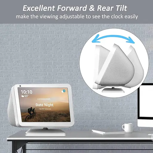 Регулируемая подставка, поворот и наклон, магнитный противоскользящий держатель/основание/подставка для Echo Show 8 Miimall - фото 3