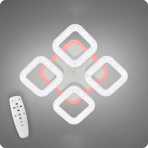 Люстра світлодіодна 517 Dlight 3color з пультом 80Вт Білий (01849) - фото 2