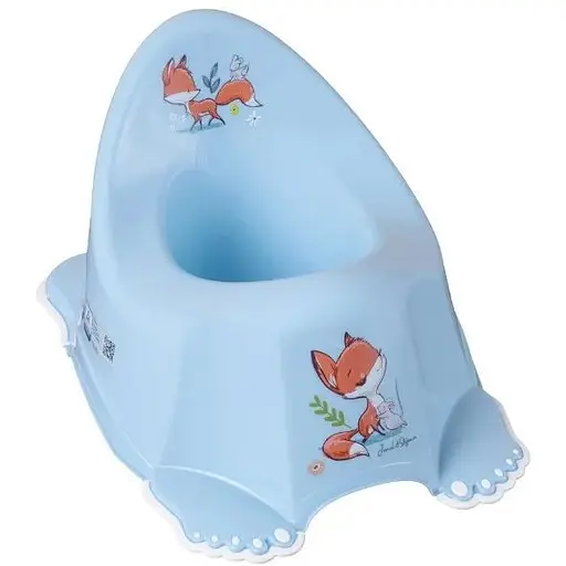 Горшок детский Tega Baby с музыкой антискользящий Forest Fairytale light blue - фото 1