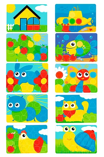 Мозаика 6269 Технок, 10 трафаретов, 26 фишек (4823037606269) - фото 4