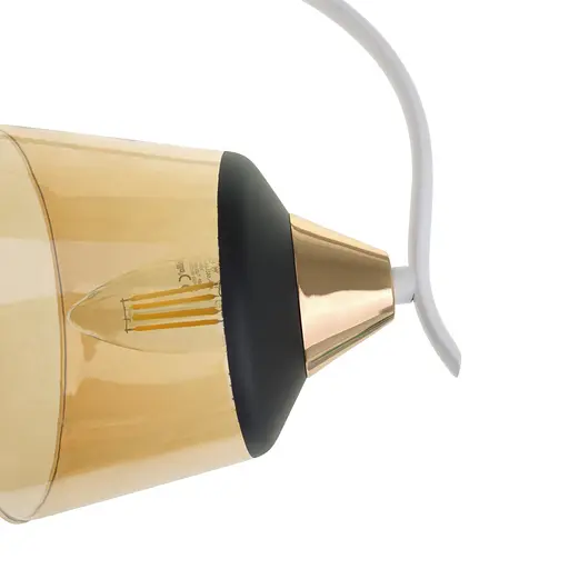 Настольная лампа Brille декоративная белая и золотистая LK-699T/1 E27 WH+FG - фото 8