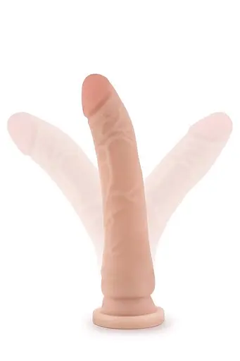 Реалістичний фалоімітатор Dr. Skin 8.5" 21.6 см тілесний - фото 3