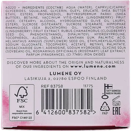 Крем для лица Lumene Lumo Nordic Bloom Anti-wrinkle & Firm Night Moisturizer ночной против морщин для эластичности кожи 50 мл - фото 3