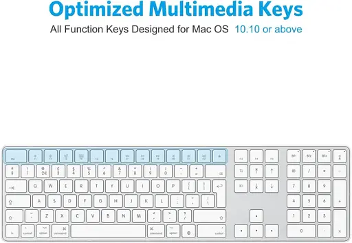 Беспроводная клавиатура OMOTON KB515 Серебристая - фото 5