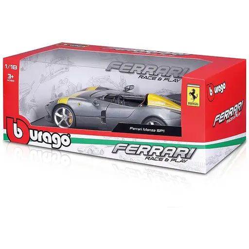 Автомодель Bburago R&P Ferrari Monza SP1, 1:18 (18-16013) - фото 7