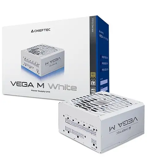 Блок живлення Chieftec Vega M 850W ATX 3.1 80+ Gold White (PPG-850-CW) - фото 7