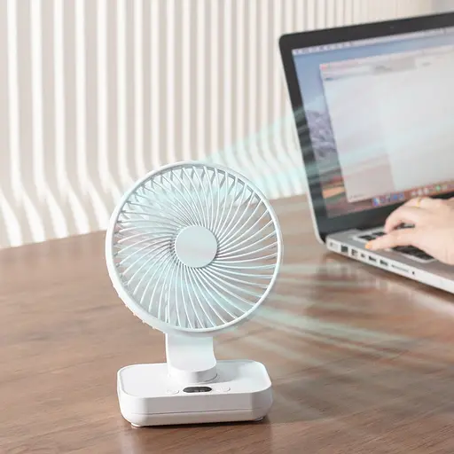 Вентилятор настольный беспроводной GXQC D606Y белый - фото 2