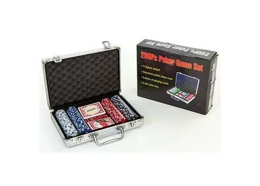 Настільна гра Johnshen Sports Покерний набір 200 фішок по 11,5 г без номіналу (алюмінієвий кейс) (59204) - фото 11