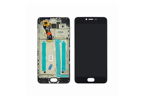Дисплей для Meizu M3s с черным тачскрином и корпусной рамкой - фото 1