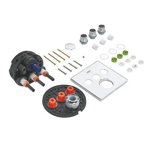 Душевая система скрытого монтажа термостатическая Grohe QuickFix Smartcontrol UA202802C3, Хром - фото 6