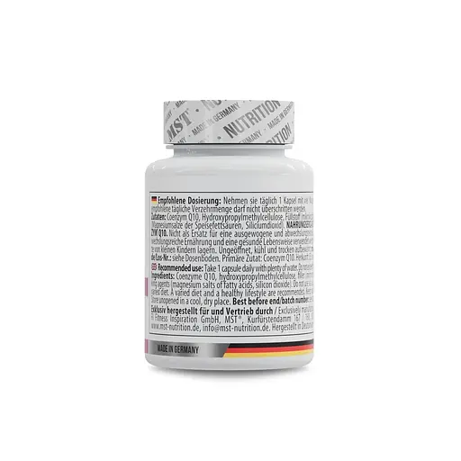 Коензим Q10 MST Coenzyme Q10 200 mg, 30 капсул для здоров'я серця - фото 3